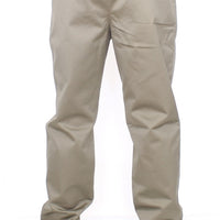 Green Cotton Slim Fit Chinos Pants