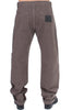 Brown Cotton Regular Fit Casual Pants