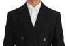 Gray Wool Silk Double Breasted Slim Fit Suit