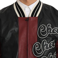 Leather Club Lounge Black Red Jacket