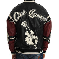 Leather Club Lounge Black Red Jacket