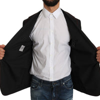 Gray Wool Slim Blazer Jacket