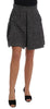 Gray A-Line Above Knee Wool Tweed Skirt
