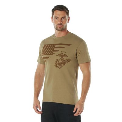 US Flag / USMC Eagle, Globe, & Anchor T Shirt