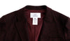 Bordeaux Wool Blend Two Button Blazer