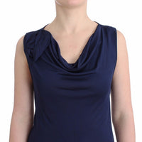 Blue top sleeveless blouse