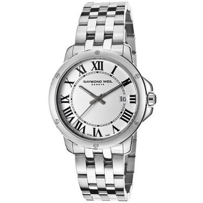 Raymond Weil Men's Tango White Dial Stainless Steel 8160-ST-00300