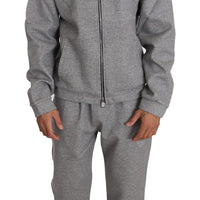 Gray Cotton Sweater Pants Tracksuit