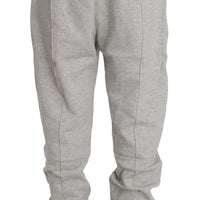 Gray Cotton Sweater Pants Tracksuit