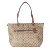 Signature Coated Canvas and Leather Gallery Tote Handbag