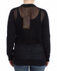 Black wool cardigan