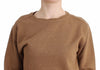 Brown Crewneck Cotton Sweater