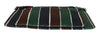 Multicolor Striped Linen Leather Organizer Hand Bag
