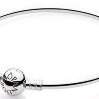 Pandora 590713-17 Bangle Bracelet, add charms, 17cm