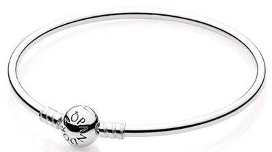 Pandora 590713-17 Bangle Bracelet, add charms, 17cm