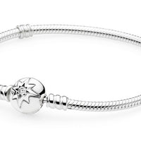 Pandora 590735CZ-21 Star Clasp Bracelet for Charms, 21cm