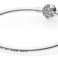 Pandora Reed 590740CZ-21 Silver Moments Snowflake Clasp Bracelet, 21cm