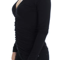 Black Stretch Longsleeve Sweater