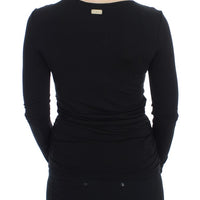 Black Stretch Longsleeve Sweater