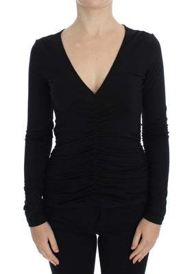 Black Stretch Longsleeve Sweater