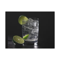 Vodka Tonic with Lime on Canvas Gallery Wraps