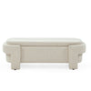 Upholstered Bench with Large Storage Space 51.5''x20.5''x 17'' Beige