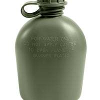 Genuine G.I. 3 Piece 1 Quart Plastic Canteen