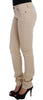 Beige Wash Slim Fit Cotton Stretch Jeans