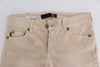 Beige Wash Slim Fit Cotton Stretch Jeans