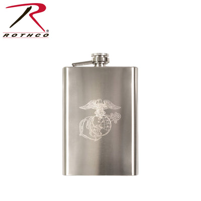 Engraved USMC Stainless Steel Flask