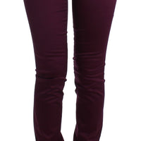 Purple slim fit pants