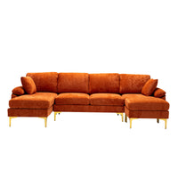 Coolmoor Orange Sectional  Sofa