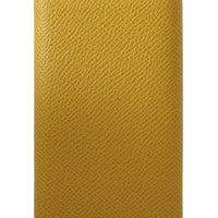 Yellow Leather Wallet Case Mens Finder Chain Keyring