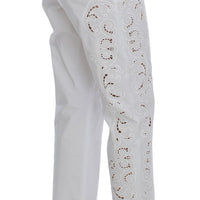 White Floral Cutout Dress Sicily Pants