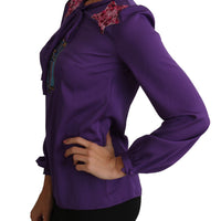Purple Blouse Prince  Fairy Tale Embellished  Top