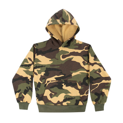 Kid Camo Pullover Hooded Sweatshirt