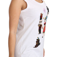 White Sleeveless Blouse #dgfamily Cotton Tank Top