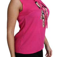 Pink Family Silk Tank  Mama Blouse Top Shirt