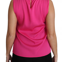 Pink Family Silk Tank  Mama Blouse Top Shirt