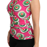 Pink Silk Stretch Sicilian Cake Top