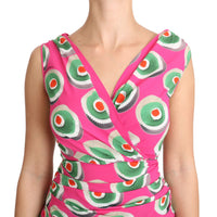 Pink Silk Stretch Sicilian Cake Top