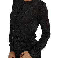 Black Cardigan Sweater Lightweight Top