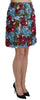 Hydrangea Applique Floral Embroidered Mini Skirt