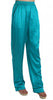 Aqua Blue Silk Stretch Trousers Pyjama Pants