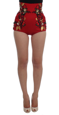 Red Silk Roses Sicily Shorts