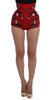 Red Silk Roses Sicily Shorts