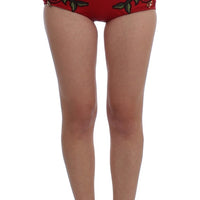 Red Silk Roses Sicily Shorts