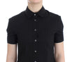 Black cotton shirt top