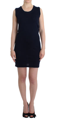 Blue cotton jersey dress