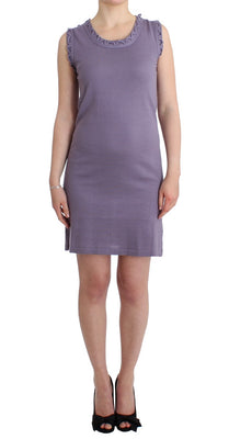 Purple cotton jersey dress